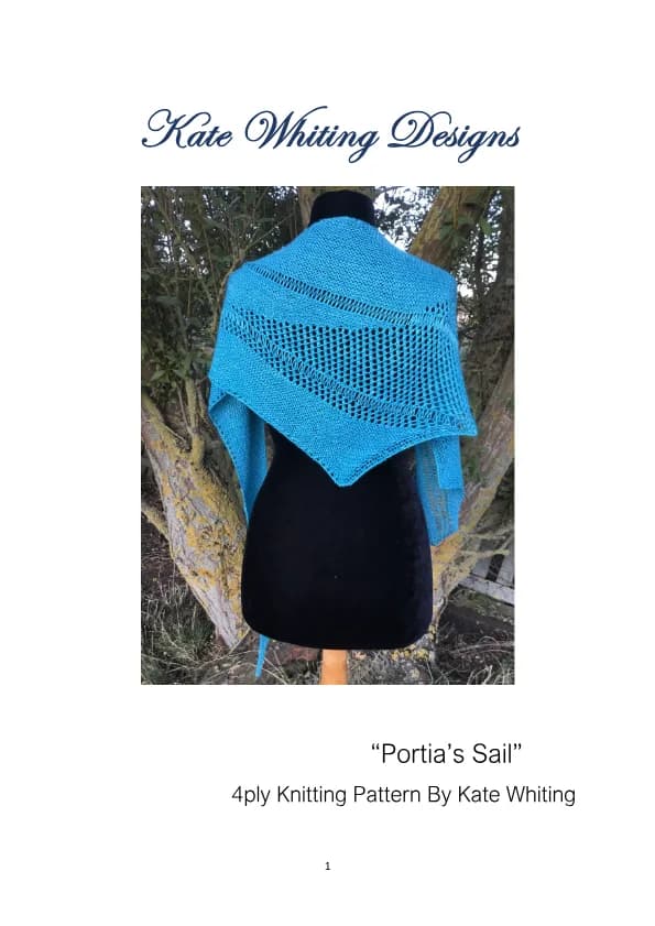 Portia’s Sail Shawl Crochet Pattern